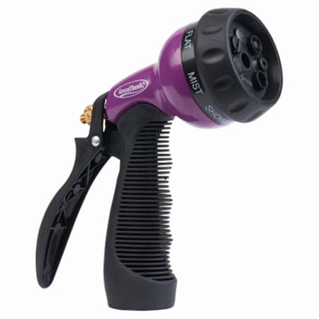 Gardencontrol Green Thumb 7 Pattern Medium Duty Metal Rear Trigger Nozzle GA798057